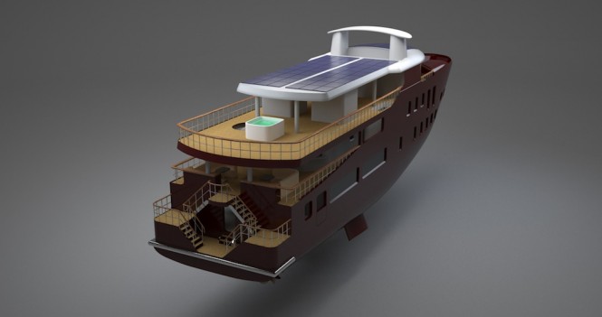 43m Green Concept Design Yacht 006 Interior by Splinakis Ship Design & Jiwon Sung