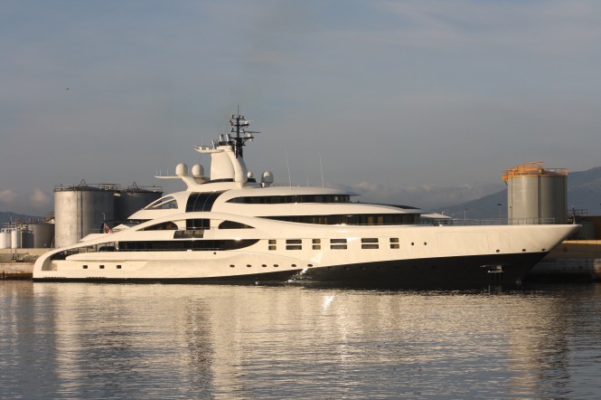 96m Megayacht Palladium in Gibraltar - Photo Credit Giovanni Romero 96m Megayacht Palladium in Gibraltar - Photo Credit Giovanni Romero....