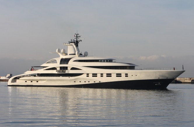 Blohm & Voss Megayacht Palladium in Gibraltar - Photo Credit Giovanni Romero Blohm & Voss Megayacht Palladium in Gibraltar - Photo Credit Giovanni Romero