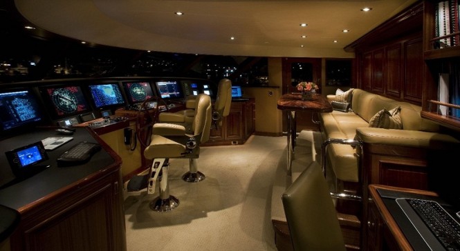 Bridge of a Westport motor yacht Bridge of a Westport motor yacht