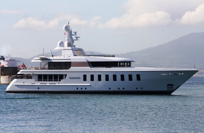 Feadship F45 Vantage superyacht Gladiator in Gibraltar