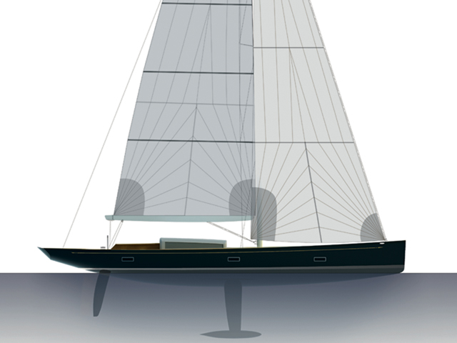 Frers 88 sailing yacht Tulip by German Frers and K&M Yachtbuilders