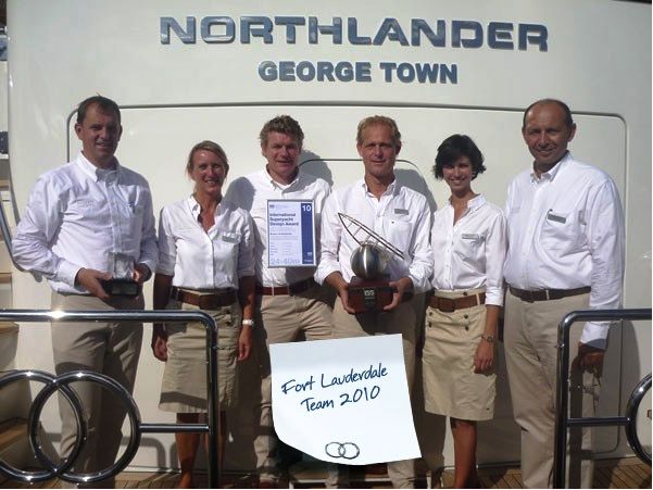 Moonen 124 motor yacht Northlander wins ISS best power award