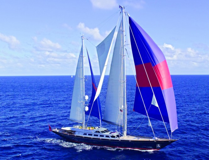 Perini Navi Superyacht Andromeda la Dea arrives at Pendennis for winter refit
