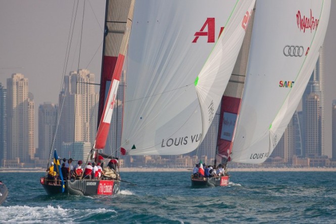 Louis Vuitton Trophy Dubai: Day 8, Mascalzone Latino Audi on a Roll