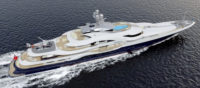 Superyacht Attessa IV - The After Rendering Superyacht Attessa IV