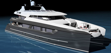 The New 40m Sunreef Power Catamaran by BMT Nigel Gee