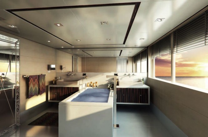 Yacht told U So - 'Her' Bathroom, Owner’s Suite Yacht told U So - 'Her' Bathroom, Owner’s Suite