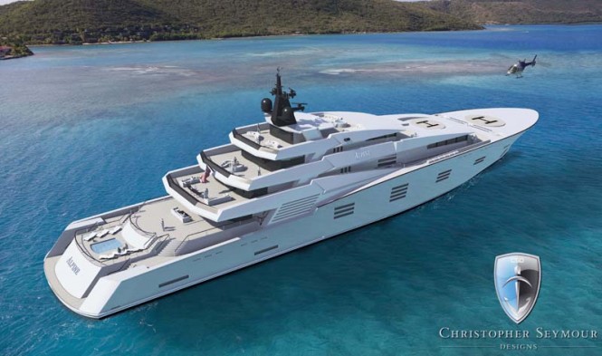 122m Explorer Superyacht ALPINE by Christopher Seymour Designs