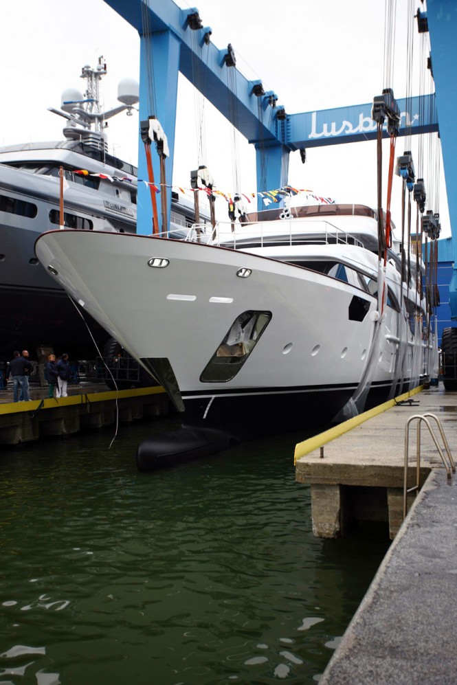 First Crystal 140′ superyacht launch by Benetti First Crystal 140′ superyacht launch by Benetti