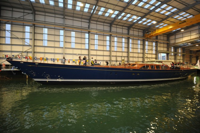 Sailing yacht Christopher launched at Pendennis