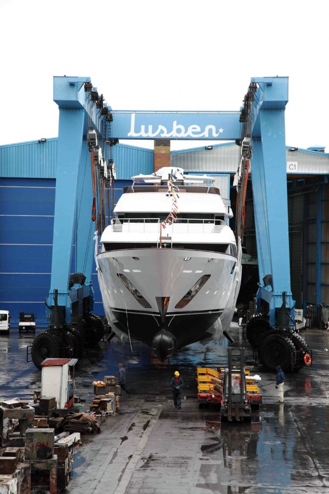 The Crystal 140′ motor yacht Benetti’s latest creation was launched in Viareggio at the Lusben shipyard. The Crystal 140′ motor yacht Benetti’s latest creation was launched in Viareggio at the Lusben shipyard.