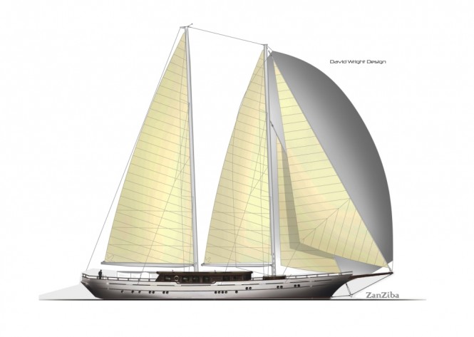 40m Sailing yacht ZanZiba in build at Archipelago Yachts