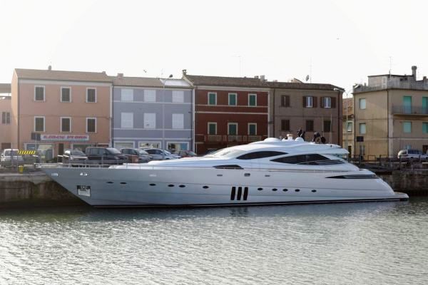 Ferretti launch 9th Pershing 115′ motor yacht at Marina dei Cesari Fano