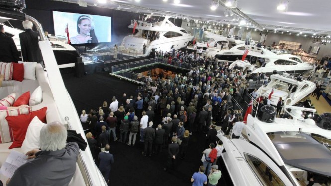 World debut of Sunseeker Predator 115 motor yacht at London International Boat Show