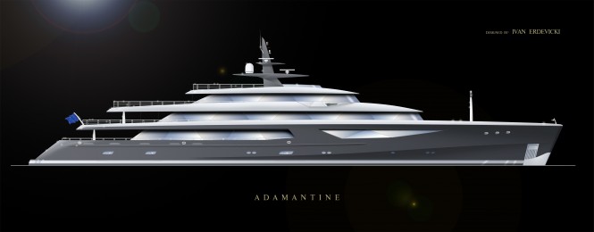 The 280ft Adamantine Motor Yacht Design by Ivan Erdevicki Naval Architecture & Yacht Design Inc.