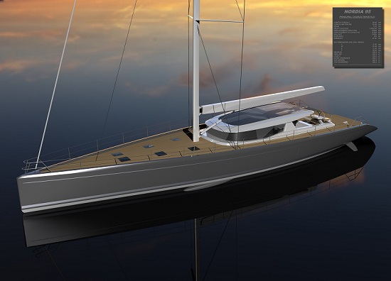 Van Dam Nordia and Simonis Voogd unveil 95’ high performance sailing yacht cruiser