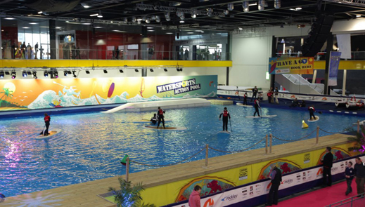 Watersports Pool at the Tullett Prebon London International Boat Show 2011 Watersports Pool at the Tullett Prebon London International Boat Show 2011