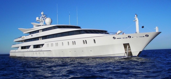 Yacht Indian Empress at Anchor
