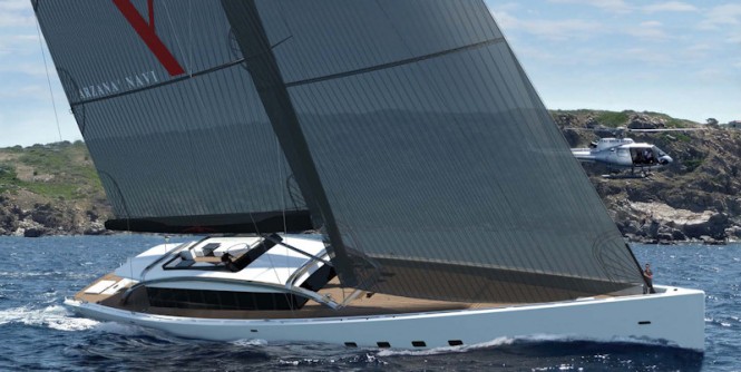 Arzana Navi 48.4m Sailing yacht by Tripp Design 