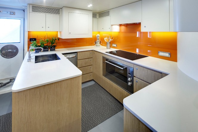 Motor Yacht Black Pearl Galley Motor Yacht Black Pearl Galley