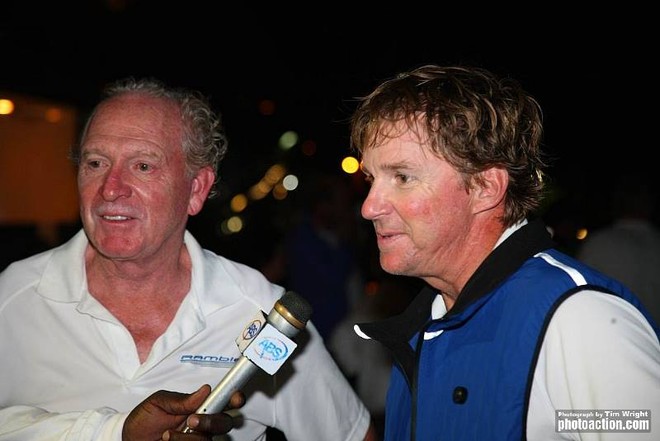 George David and Kenny Read talking dockside, after taking line honours the RORC Caribbean 600 on Rambler 100 - Credit Tim Wright -Photoaction.com © George David and Kenny Read talking dockside, after taking line honours the RORC Caribbean 600 on Rambler 100 - Credit Tim Wright -Photoaction.com ©