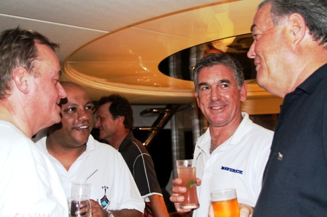 Maverick II Captain with organisers aboard My Lady Arraya Maverick II Captain with organisers aboard My Lady Arraya