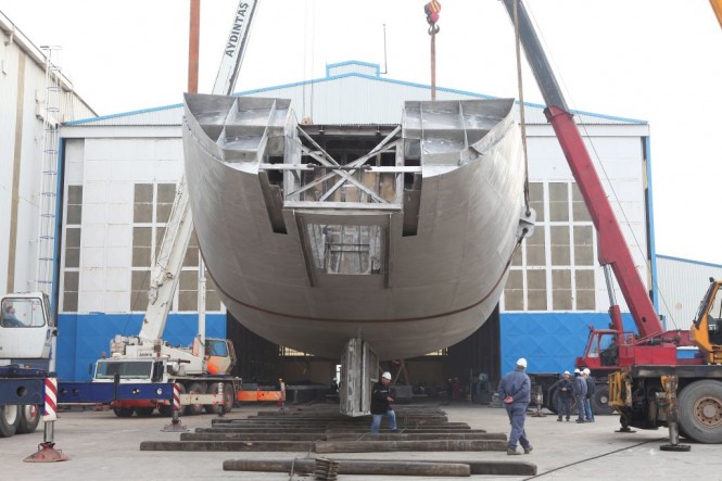 Perini Navi Sailing Yacht SY 40 hull C 2180 turned