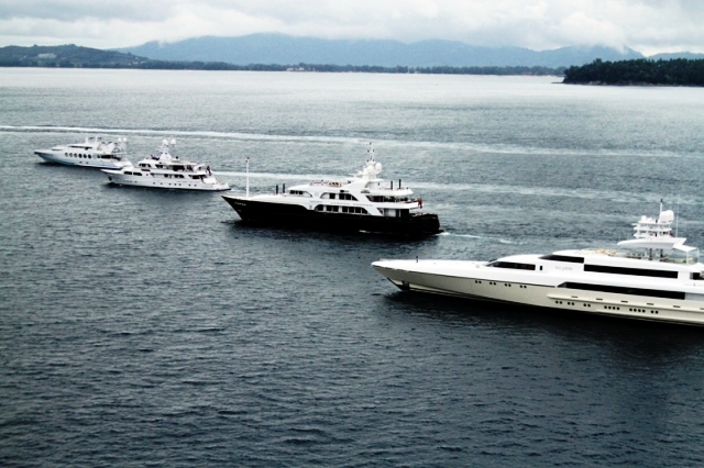 Some of the boats streaming out on first day of Asia Superyacht Rendezvous Some of the boats streaming out on first day of Asia Superyacht Rendezvous
