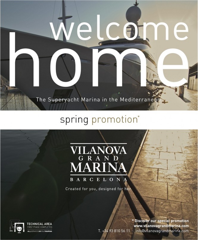 Vilanova Grand Marina – Barcelona launches its Spring promotion and offers free berthing days
