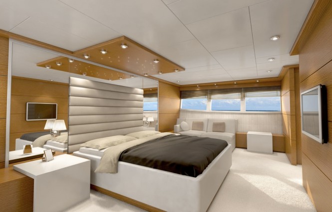 Vulcan 32m Motor Yacht Master Cabin Vulcan 32m Motor Yacht Master Cabin