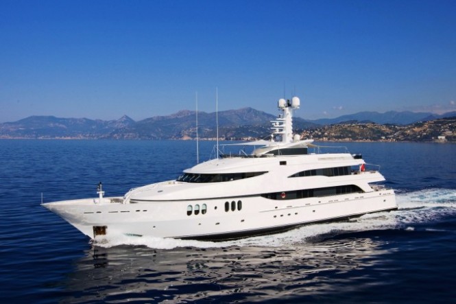 Motor yacht Diamond A receives New Exhaust