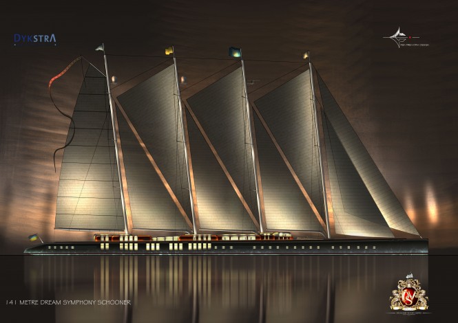 The Largest Sailing Yacht in the World – 141 m Superyacht Dream Symphony