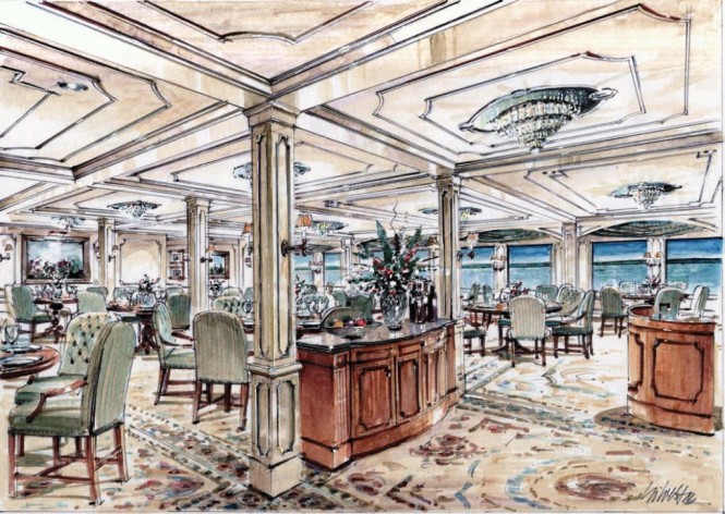 American Cruise Lines Queen of the Mississippi Dining Room American Cruise Lines Queen of the Mississippi Dining Room