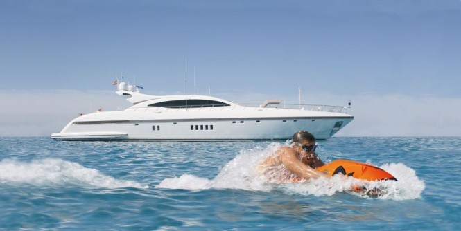Biedermann test drives the SEABOB CAYAGO F7