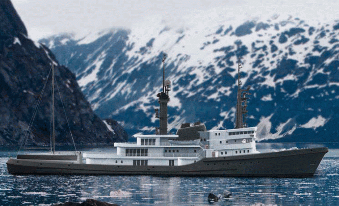 Three Seas are also converting private expedition yacht KHOZAM