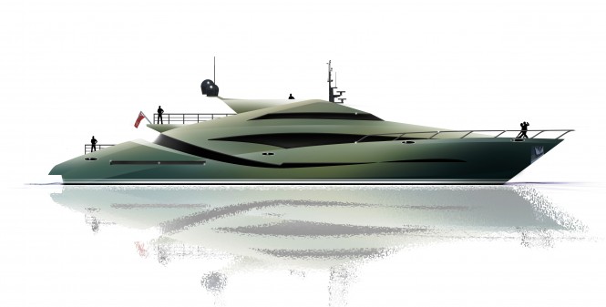 The British Designer Alex McDiarmid 46m yacht concept