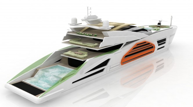 Carlo Cafiero 90 metre motor yacht design