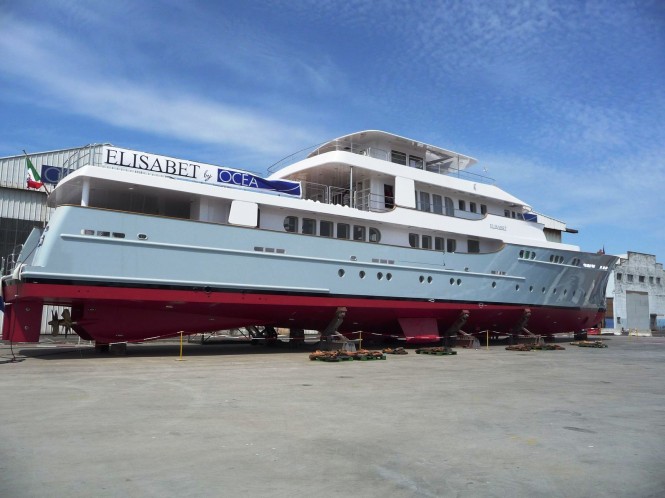 Ocea Yachts prepare to launch motor yacht ELISABET – An OCEA Commuter 155 Superyacht