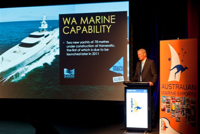 John Longley, Event Director, Perth 2011 ISAF Sailing World Championships at ASMEX 2011 John Longley, Event Director, Perth 2011 ISAF Sailing World Championships at ASMEX 2011