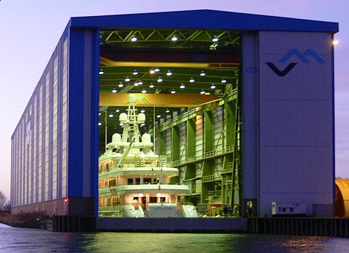 Koninklijke De Vries shipyard in Makkum