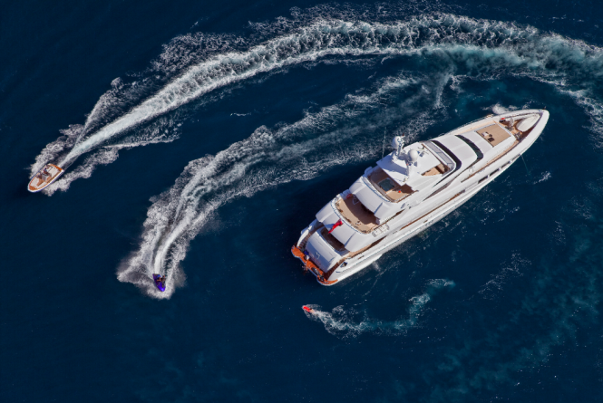 MondoMarine Superyacht Manifiq and her toys - Image courtesy of Luca Dini Design Design