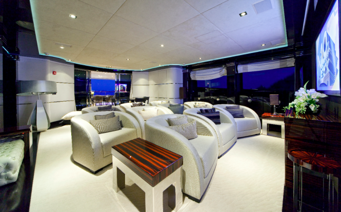 Mondomarine Manifiq Yacht - Cinema - Interior by Luca Dini Design