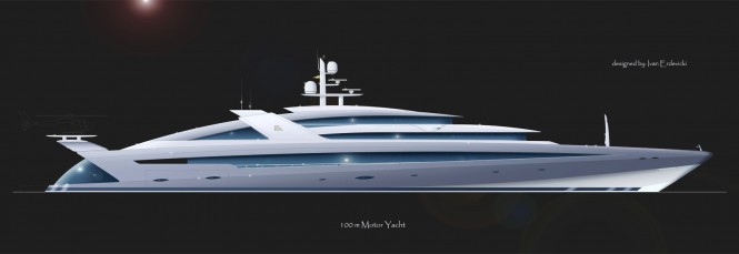New 100 metre Superyacht Concept yacht design by – Erdevicki Superyacht Design