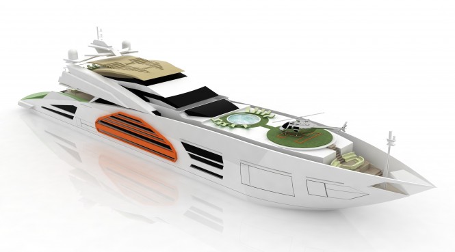 Carlo Cafiero presents his new 90 metre Luxury Yacht Design