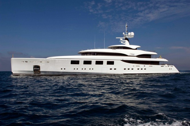 The 65 metre superyacht NATALY at her sea trials by Benetti The 65 metre superyacht NATALY at her sea trials by Benetti