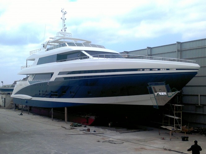 The Bilgin 145 Tatiana yacht is ready for Launching