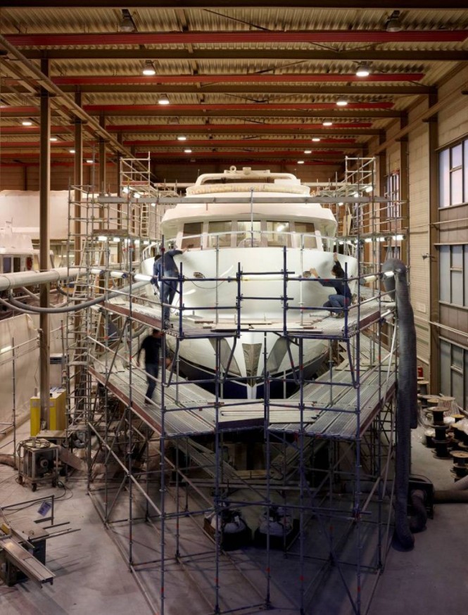 The Fourth Moonen 97 Motor yacht ready to be launched by Moonen Shipyard The Fourth Moonen 97 Motor yacht ready to be launched by Moonen Shipyard