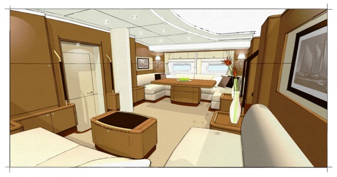 The Interior design of sailing yacht ANTARES III is by Rhoades Yacht Design The Interior design of sailing yacht ANTARES III is by Rhoades Yacht Design
