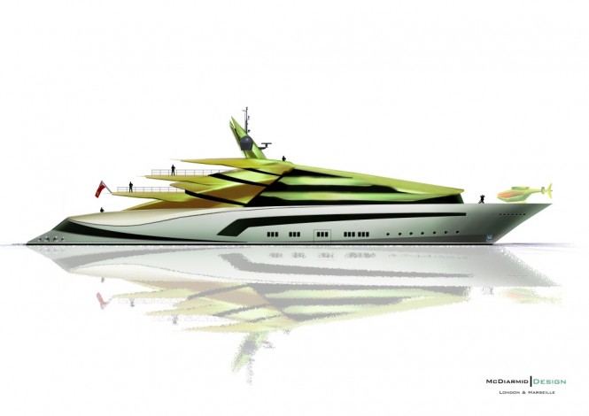 85m Luxury Yacht Iwana design by Alex McDiarmid